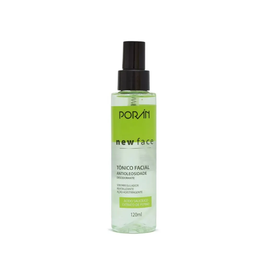 Tônico Facial New Face Anti Oleosidade Porán