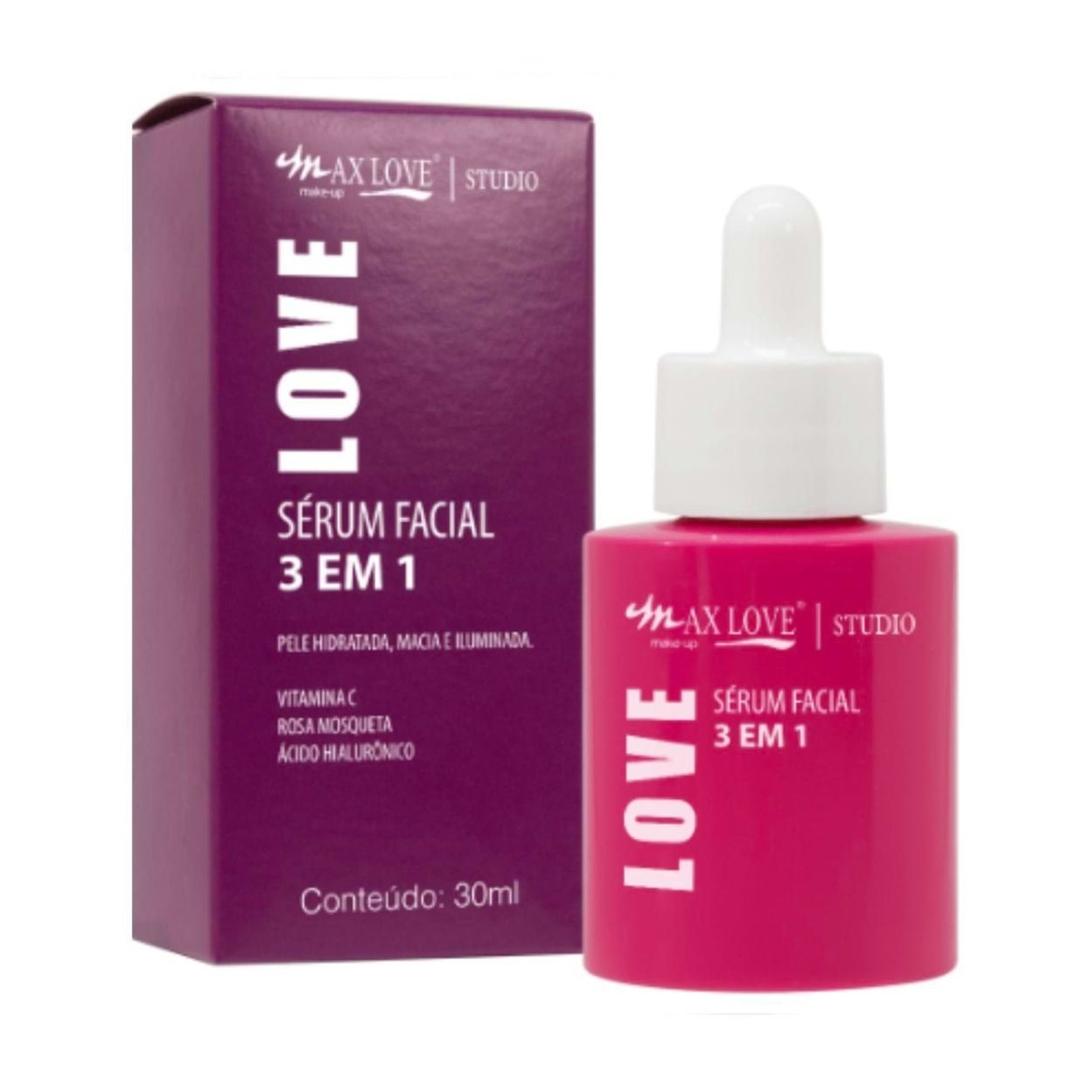 Sérum Facial 3 em 1 Max Love 
