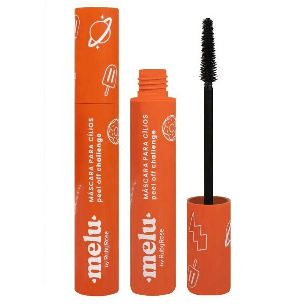 Máscara para Cílios Laranja Challenge Peel Off Melu by Ruby Rose